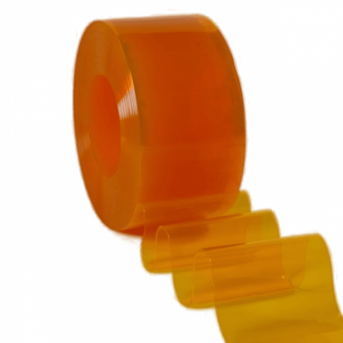 Желтая пленка для завес ПВХ полупрозрачная